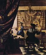 Jan Vermeer Allegory of Painting oil painting